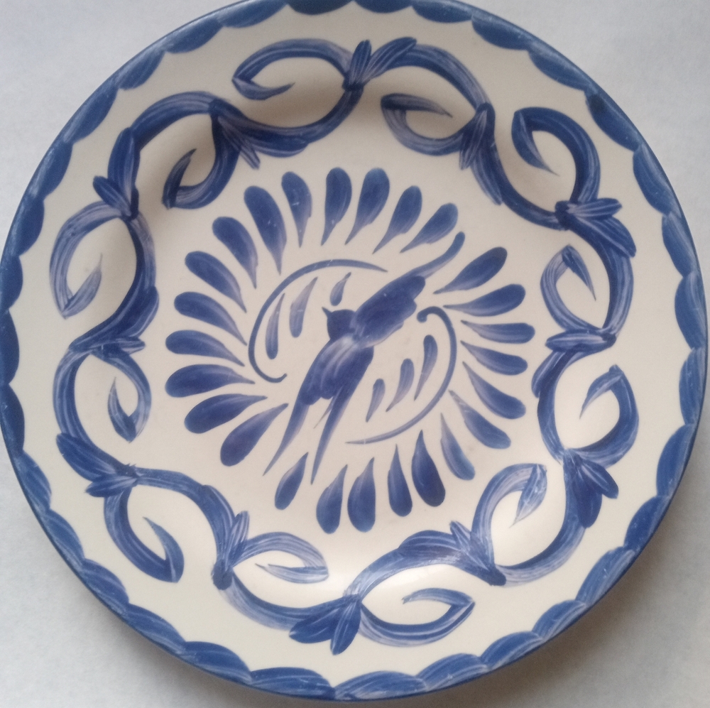 Pottery Barn Anfora 100 Year Edition Puebla Blue 11 Inch